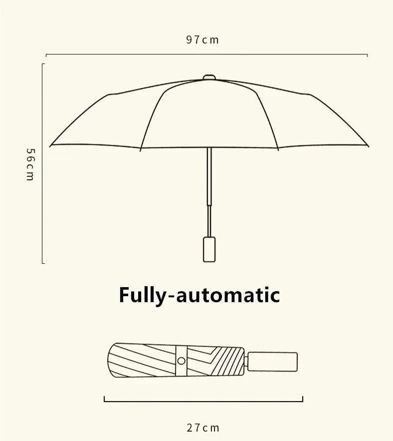 Automatic/Manual Folding Rain And Sun Dual-Use Umbrella - Venus Trendy Fashion Online