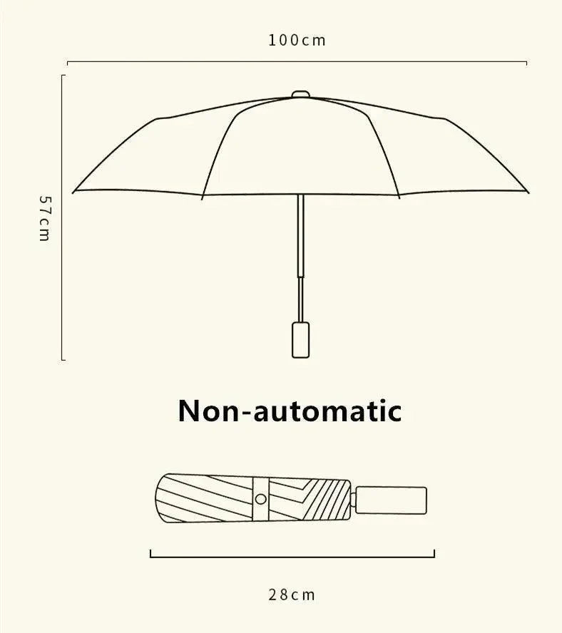 Automatic/Manual Folding Rain And Sun Dual-Use Umbrella - Venus Trendy Fashion Online