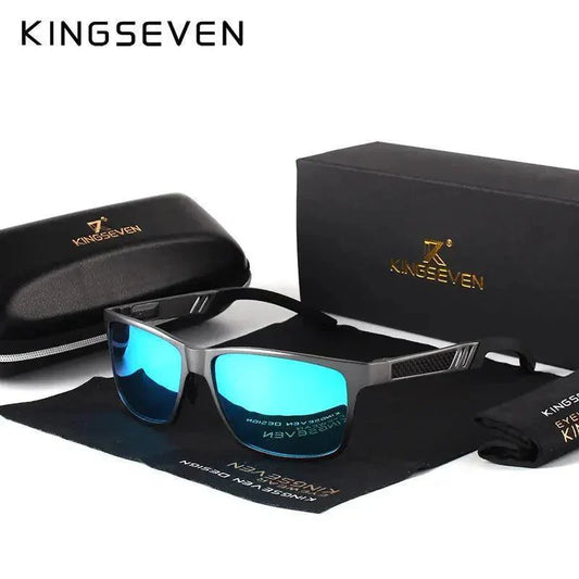 Men Polarized Sunglasses Aluminum Magnesium Sun Glasses Driving Glasses Rectangle Shades - Venus Trendy Fashion Online