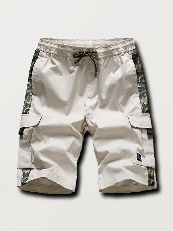 Men's Camouflage Print Panel Multi Cargo Shorts - Venus Trendy Fashion Online