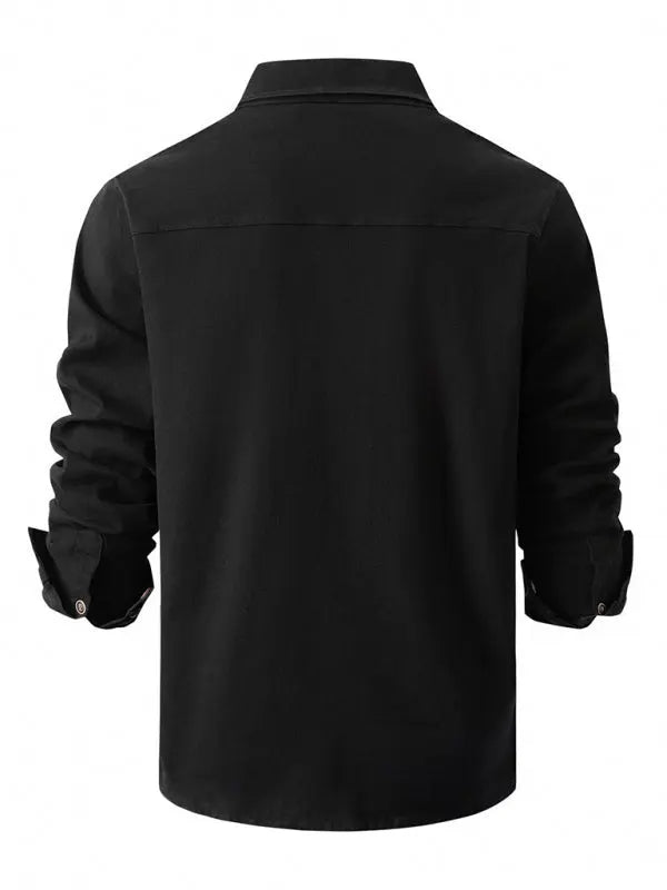 Men's Casual Fashion Business Long Sleeve Shirt - Venus Trendy Fashion Online