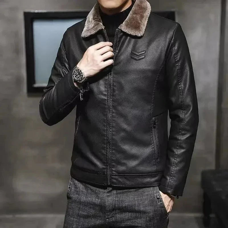 Men's Luxury Vintage Leather Jacket - Venus Trendy Fashion Online