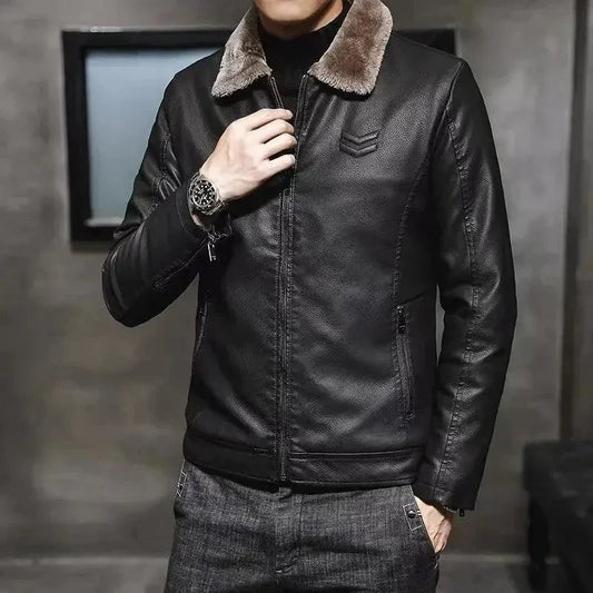 Men's Luxury Vintage Leather Jacket - Venus Trendy Fashion Online