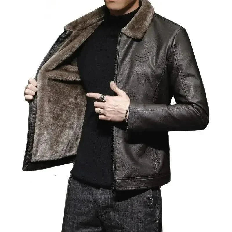 Men's Luxury Vintage Leather Jacket - Venus Trendy Fashion Online