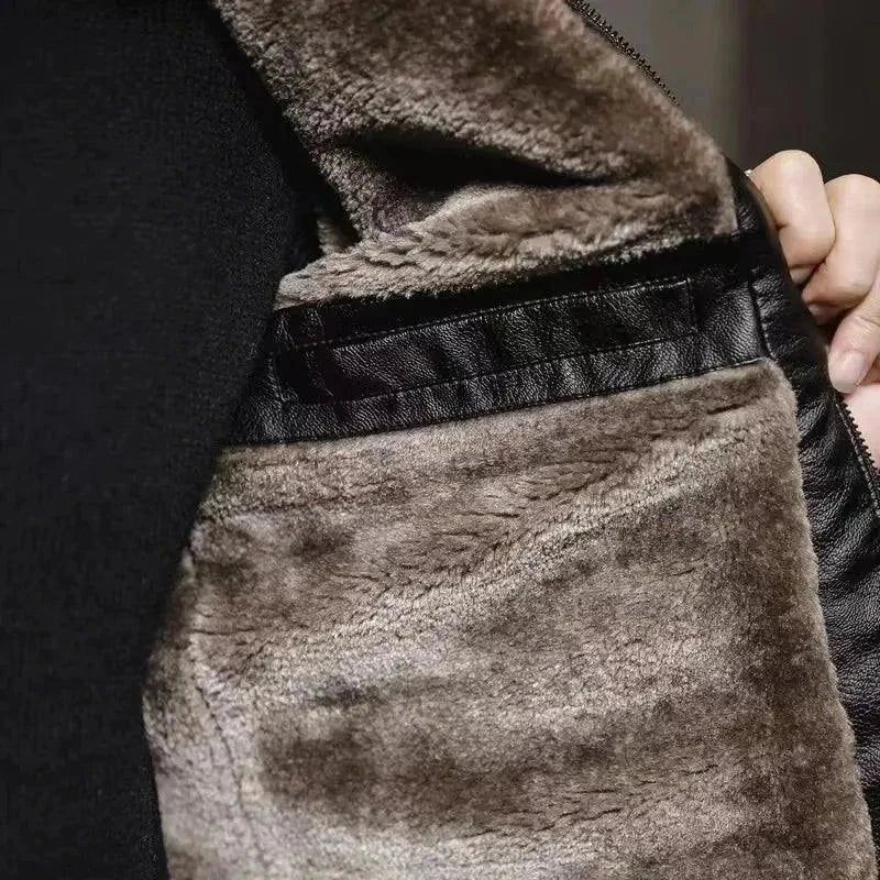 Men's Luxury Vintage Leather Jacket - Venus Trendy Fashion Online