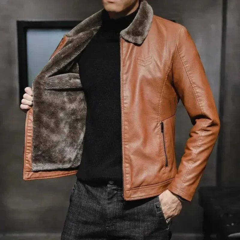 Men's Luxury Vintage Leather Jacket - Venus Trendy Fashion Online