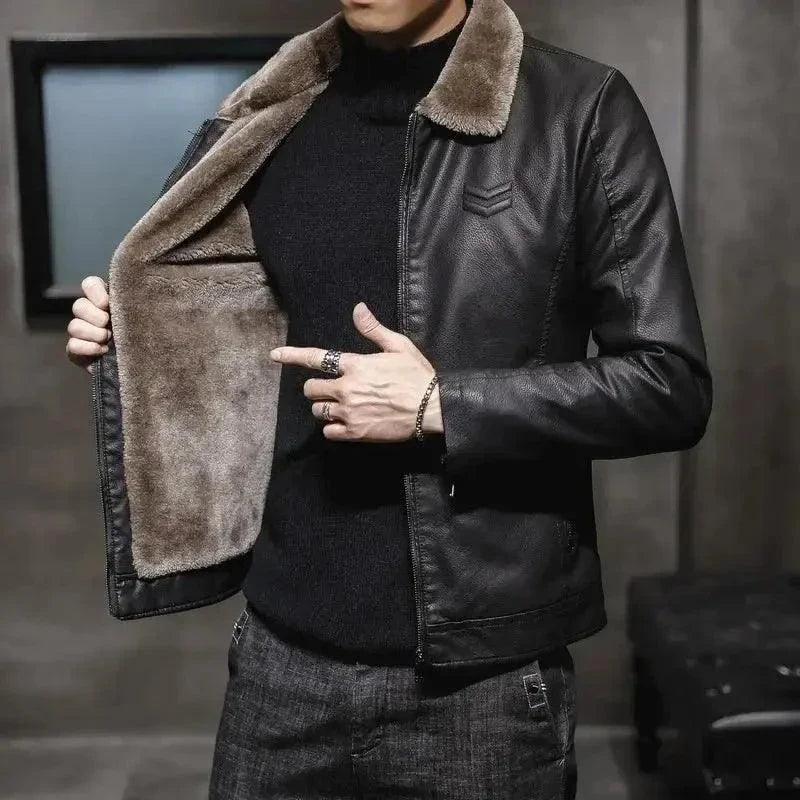 Men's Luxury Vintage Leather Jacket - Venus Trendy Fashion Online