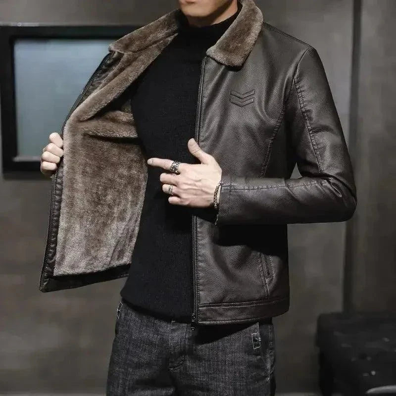 Men's Luxury Vintage Leather Jacket - Venus Trendy Fashion Online