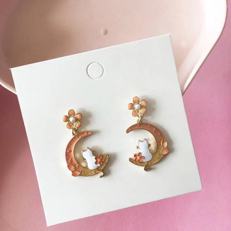 New Fashion Flower Cute Animal Earrings For Women - Venus Trendy Fashion Online