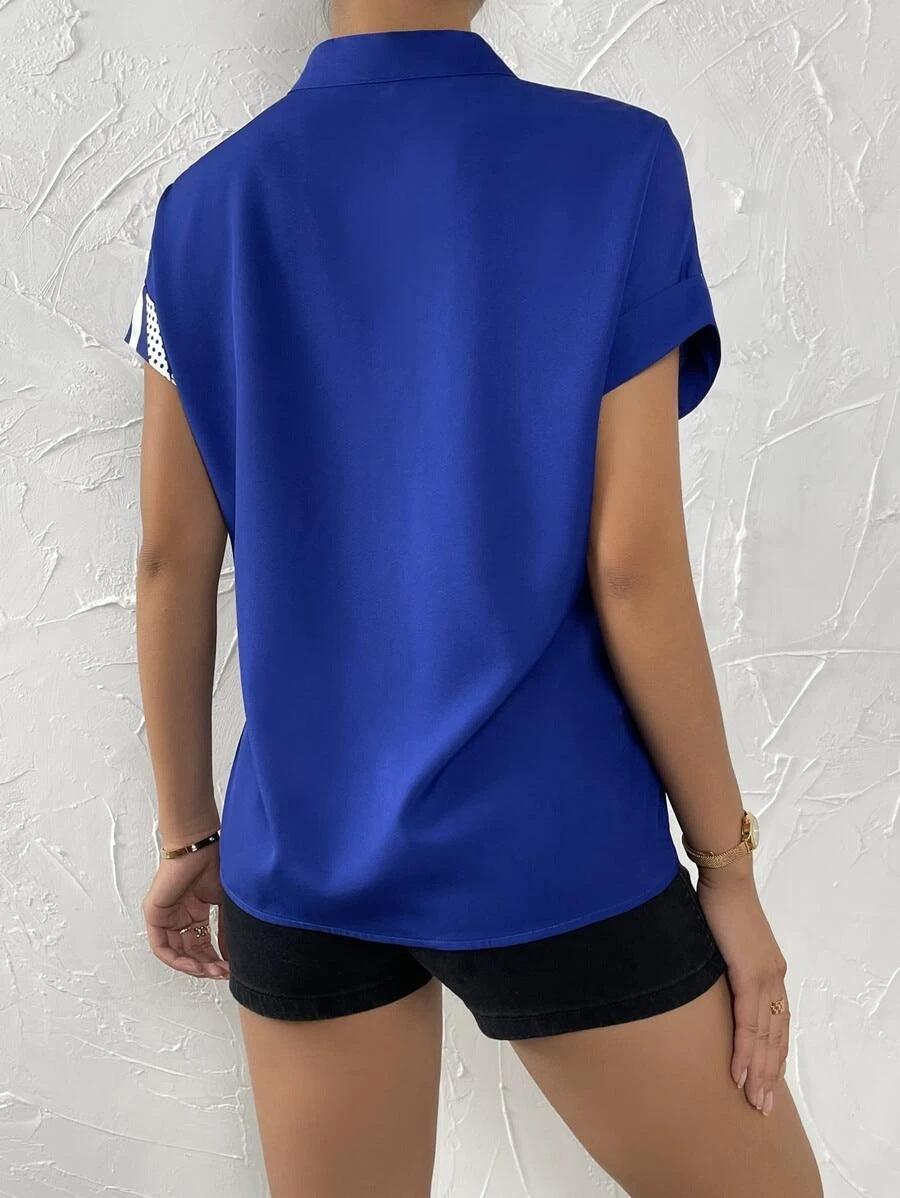 Summer Double Matching Contrast Color Shirt