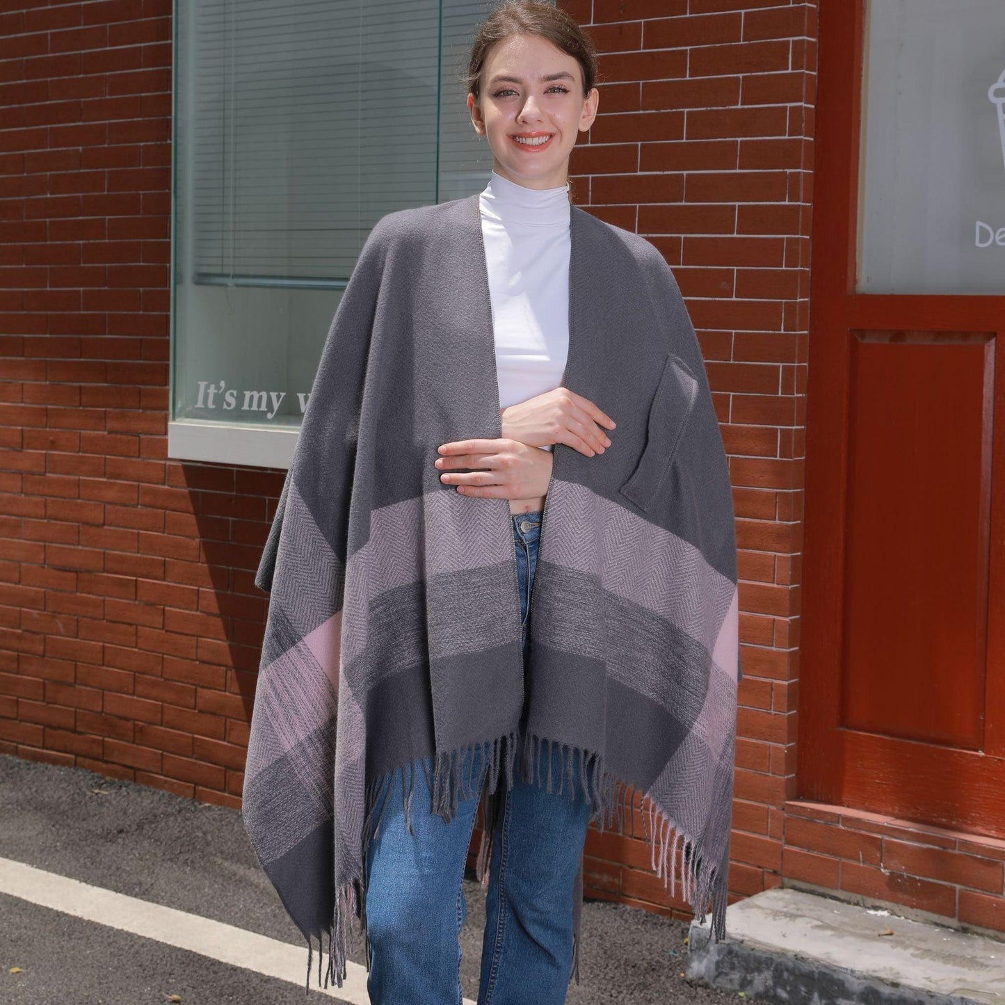 Women Jacquard Warm Tassel Cardigan Outer Wear - Venus Trendy Fashion Online