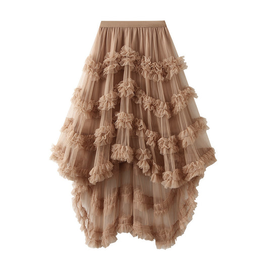 Elastic Waist Fairy Mesh Skirt