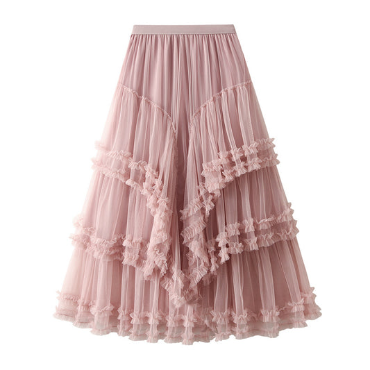 Spring Multi Layer High Grade Gauze Skirt