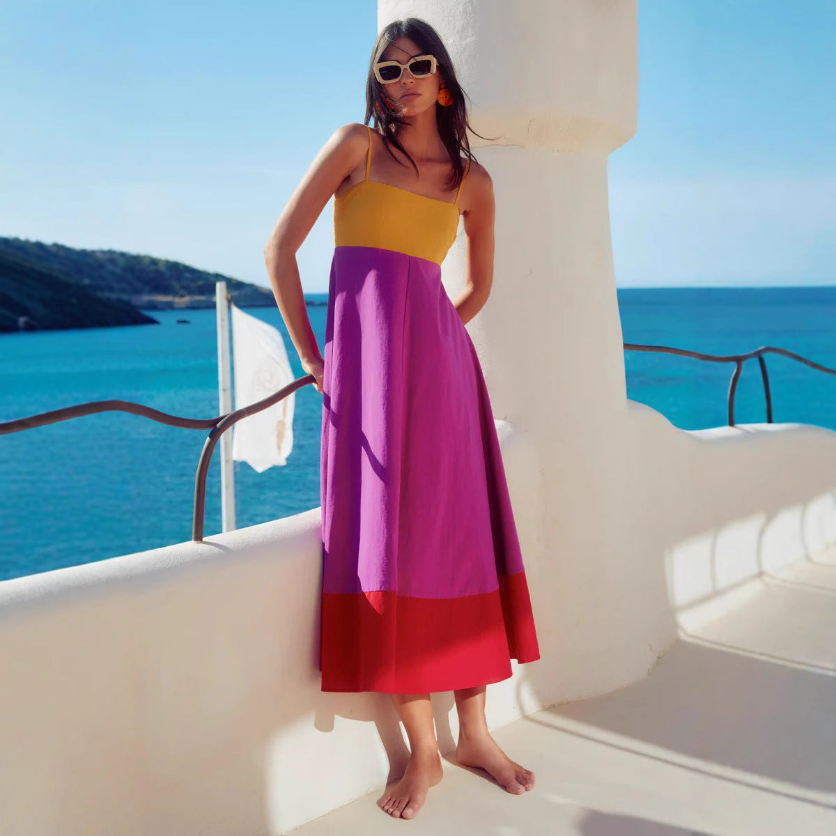 Summer Seaside Vacation Maxi Dress