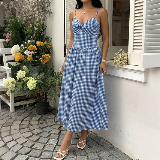 Summer Fresh Pastoral A line Big Hem Dress