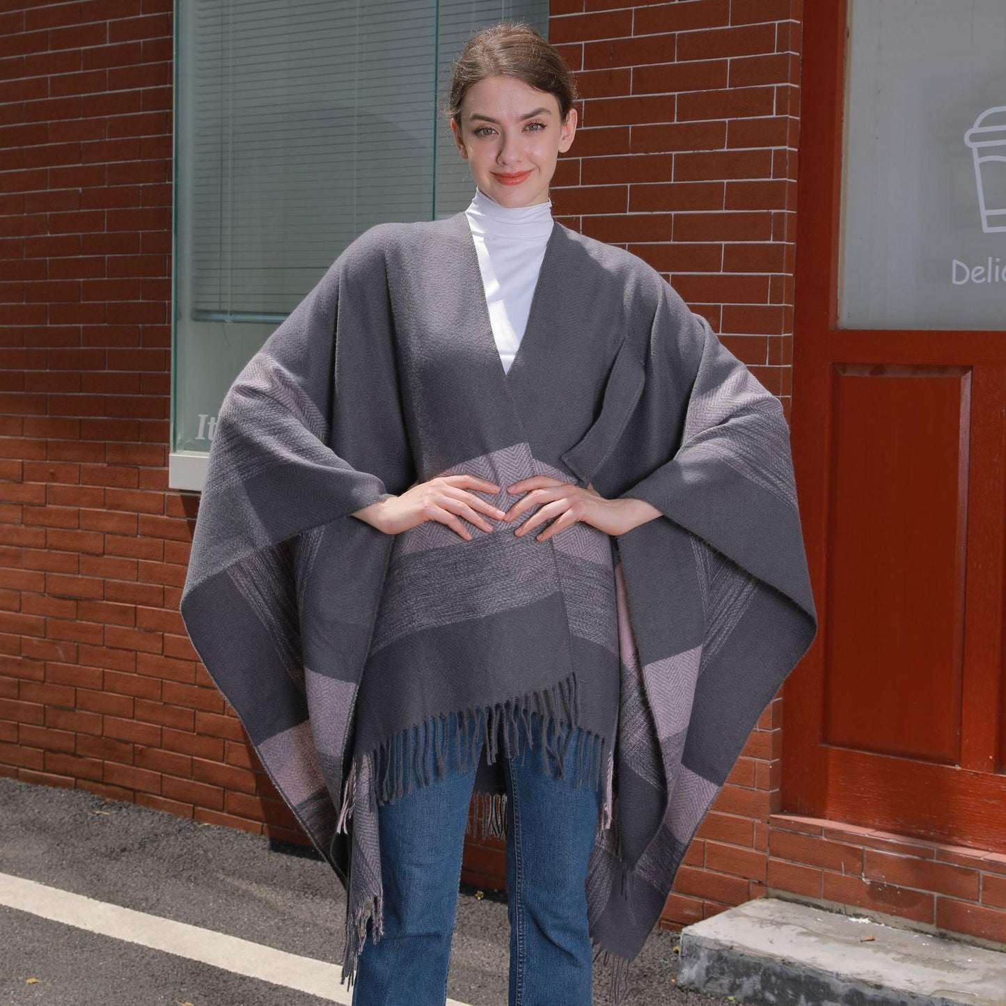 Women Jacquard Warm Tassel Cardigan Outer Wear - Venus Trendy Fashion Online