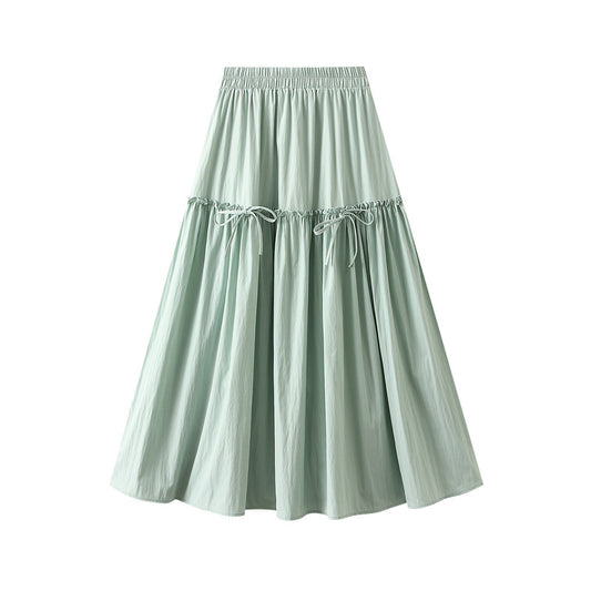 Women Slimming High Waist Elastic A Line Skirt