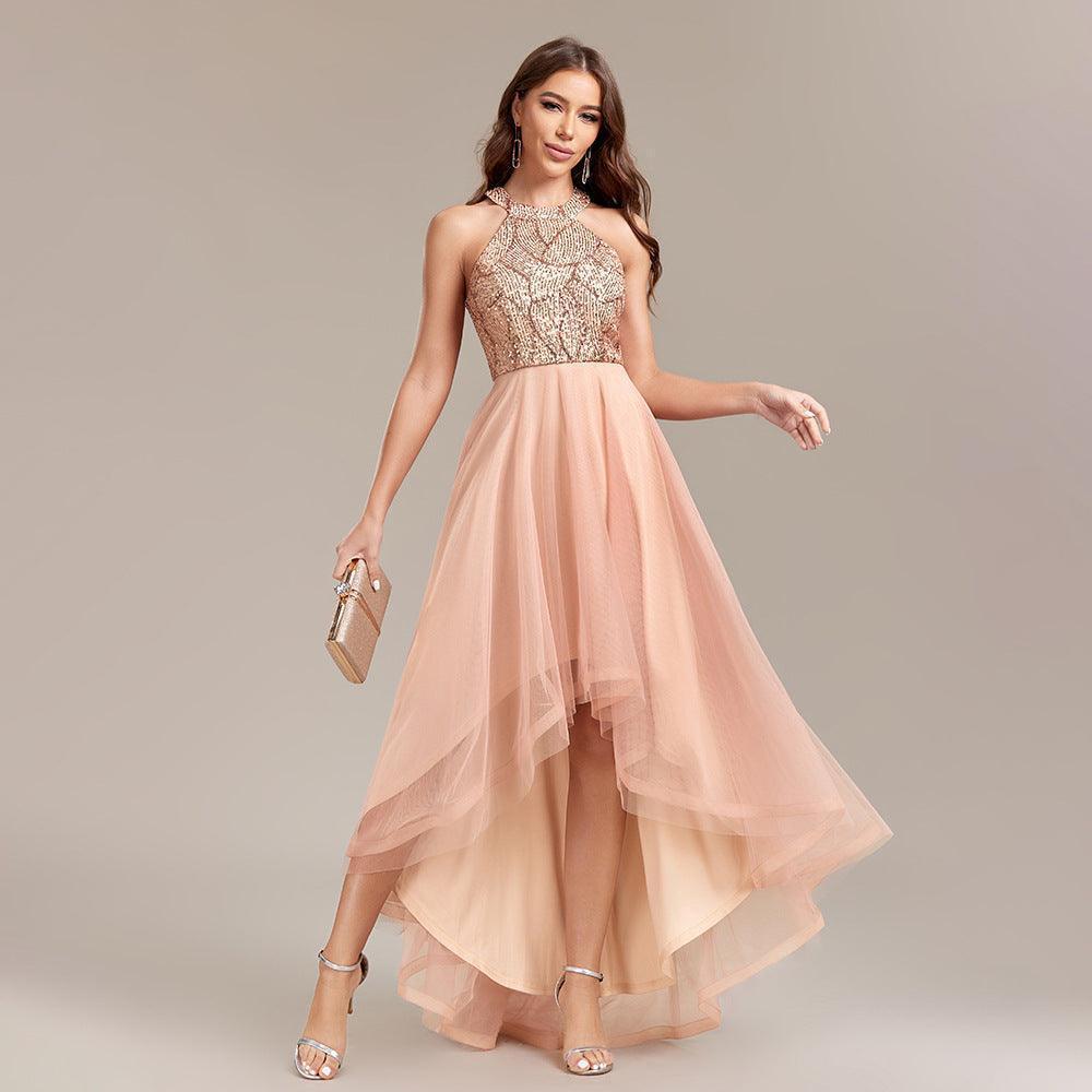 Irregular Asymmetric Hem Pettiskirt Ball Gown Dress - Venus Trendy Fashion Online