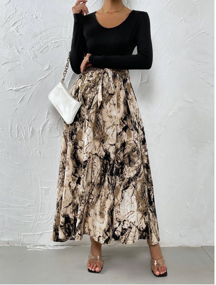 Women Knitted Stitching Slimming Dress
