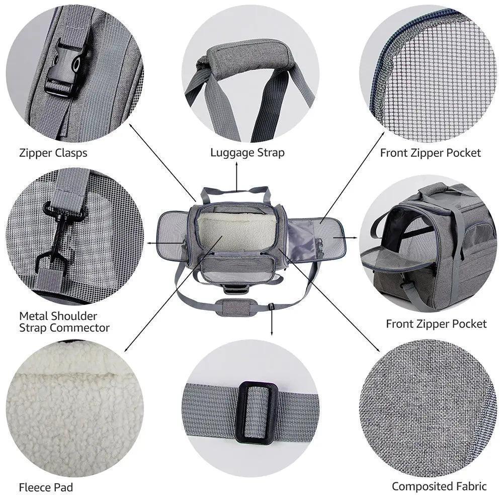 Pet Messenger Carrier Travel Bag - Venus Trendy Fashion Online
