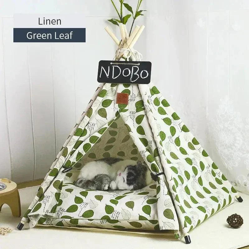 Pet's Tent House with Cushion and Blackboard - Venus Trendy Fashion Online