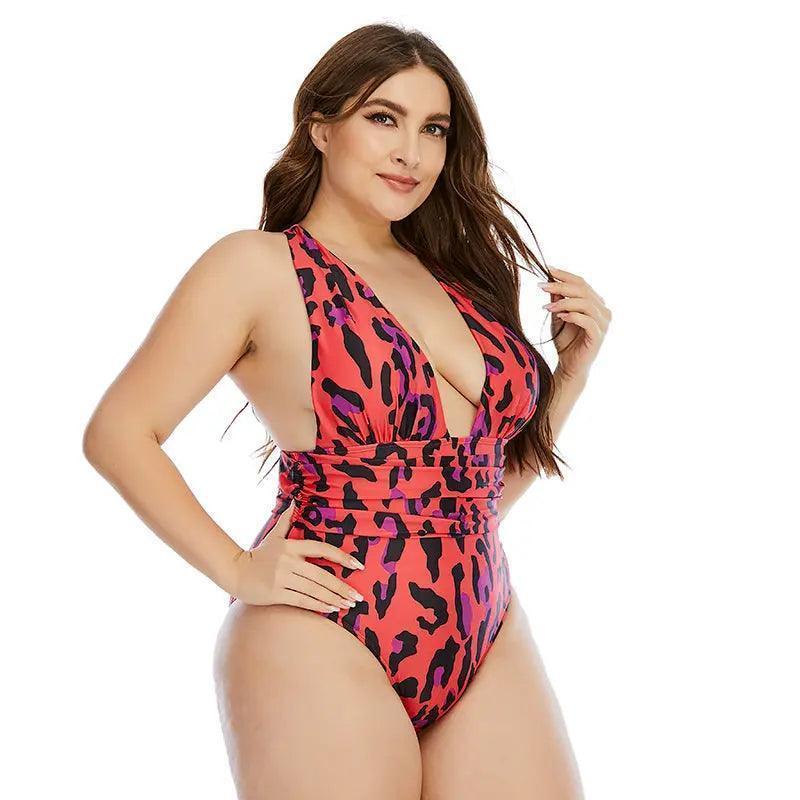 Plus Size Plus Size New One-Piece Swimsuit Woman Swimsuit Extra Large Swimsuit - Venus Trendy Fashion Online
