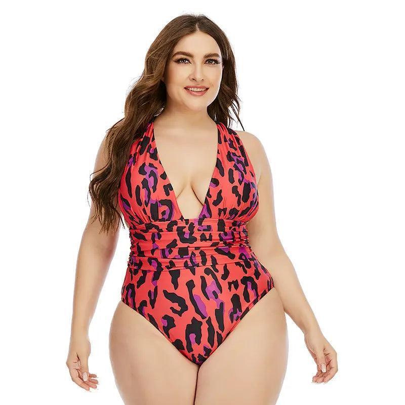 Plus Size Plus Size New One-Piece Swimsuit Woman Swimsuit Extra Large Swimsuit - Venus Trendy Fashion Online