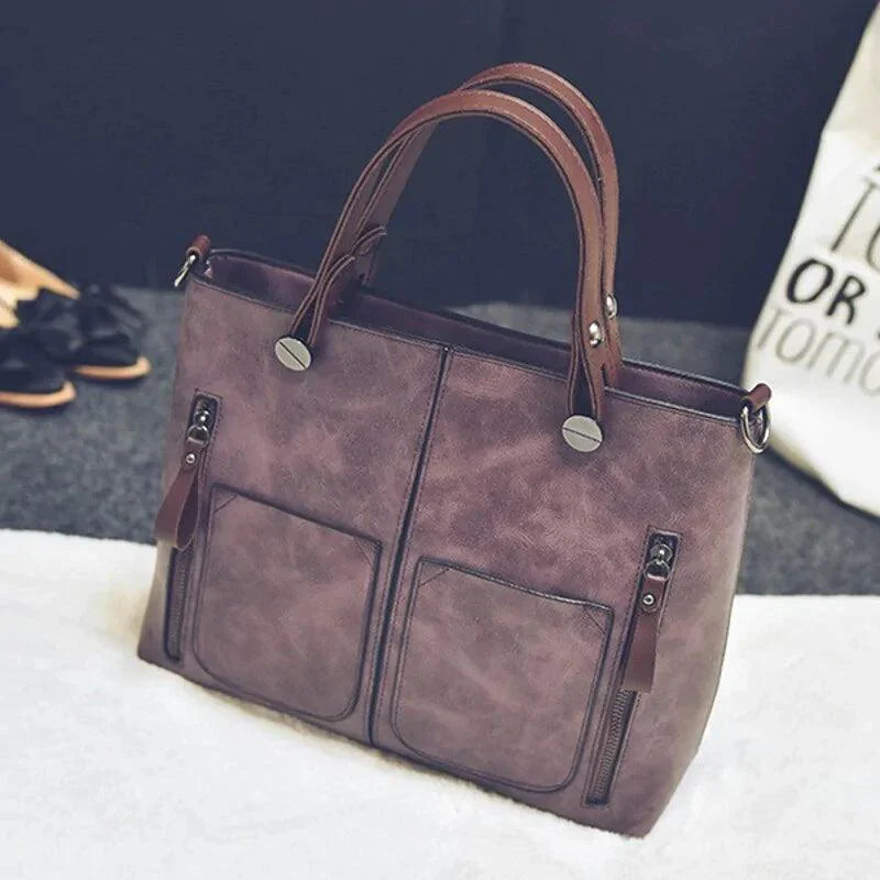 Wax Oil Leather Bag - Venus Trendy Fashion Online