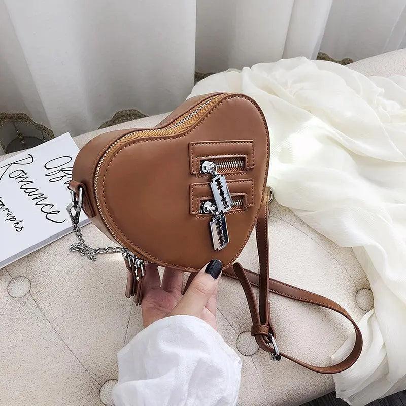 Red Love Heart Shape Shoulder Bag for Women - Venus Trendy Fashion Online