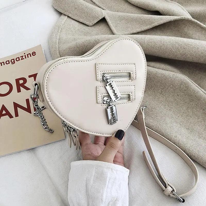 Red Love Heart Shape Shoulder Bag for Women - Venus Trendy Fashion Online