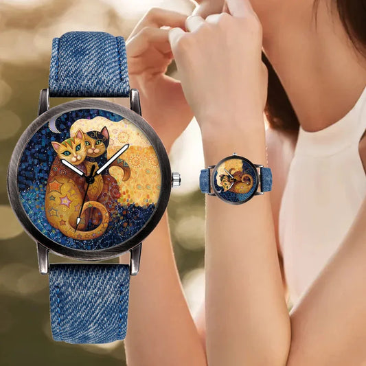 New Women's Lovely Cat Quartz Watches