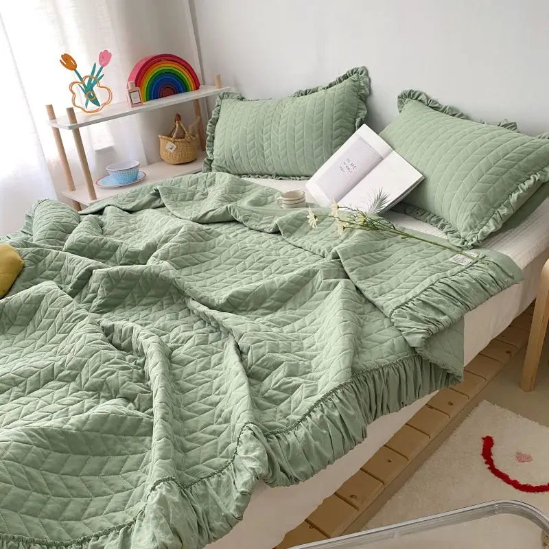 Summer Quilt Blanket Lightweight Cooling Bedding Set