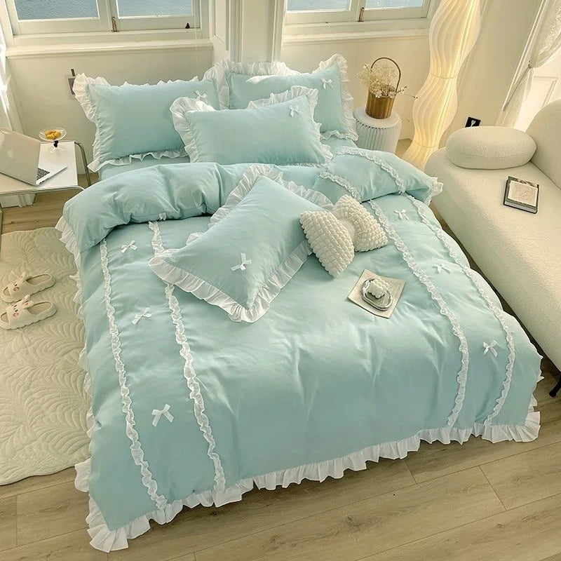 Fashionable Princess Style Lace Bedding Sets