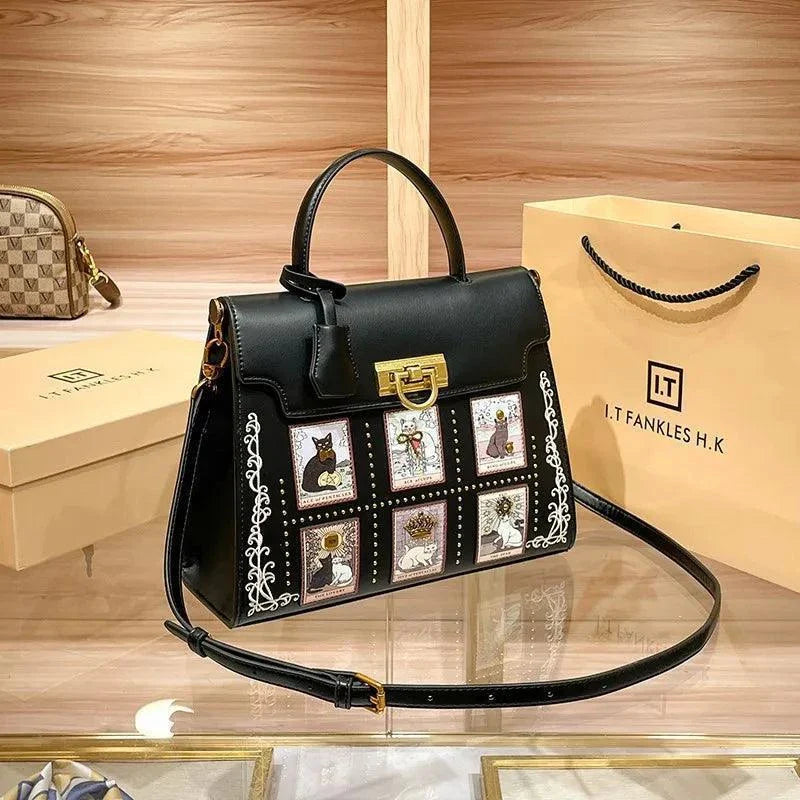 Women's luxury high-end designer retro crossbody shoulder bag - Venus Trendy Fashion Online