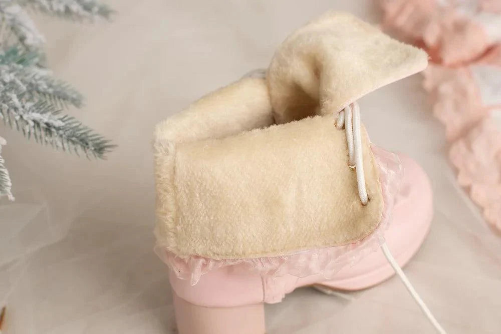 Ruffles Vintage Lolita Women Boots - Venus Trendy Fashion Online