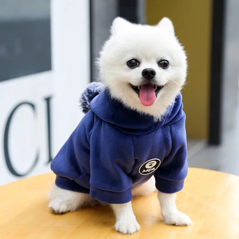 Pets Clothes Fleece Hooded Jacket for Winter - Venus Trendy Fashion Online