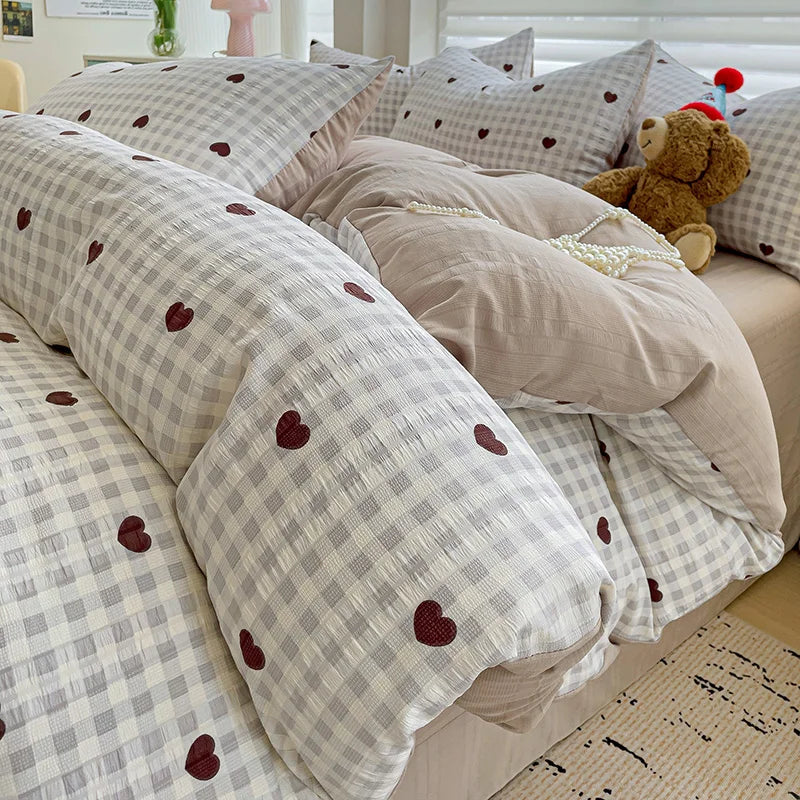 Flowers Cotton Duvet Cover Set