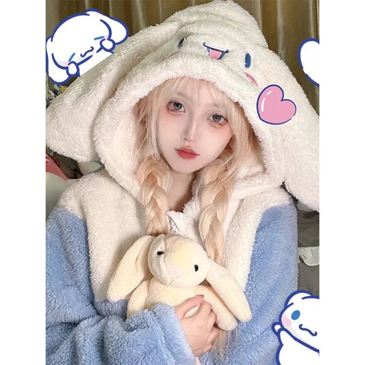 Winter Cinnamoroll Long Robe Nightgown