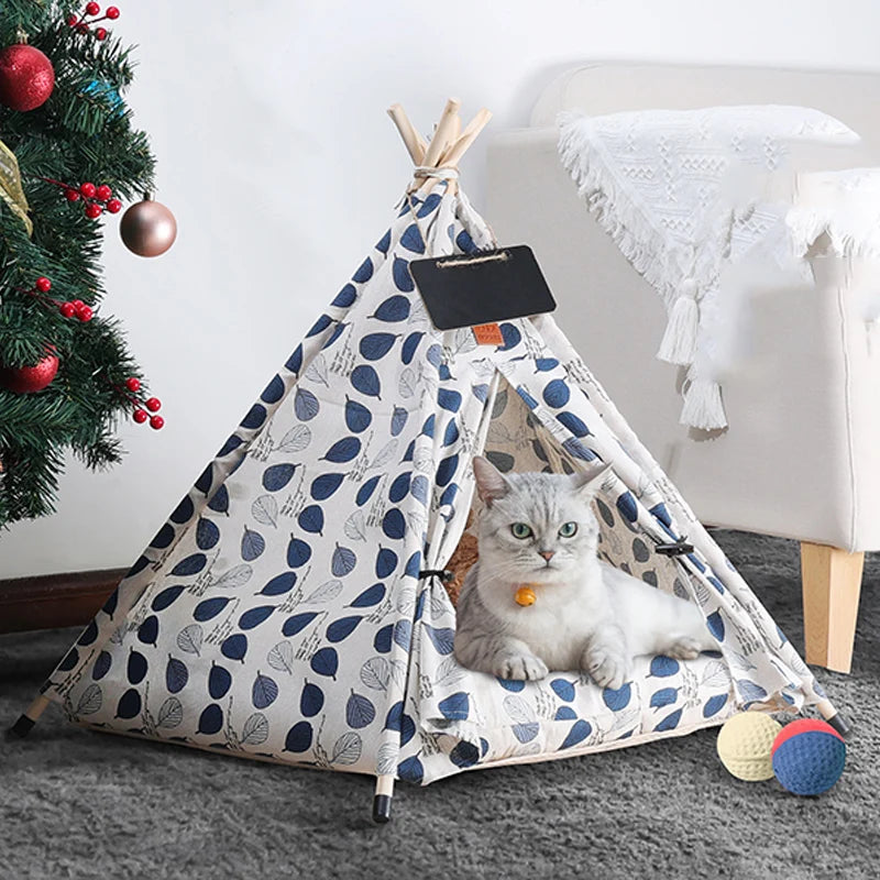 Pet's Tent House with Cushion and Blackboard - Venus Trendy Fashion Online