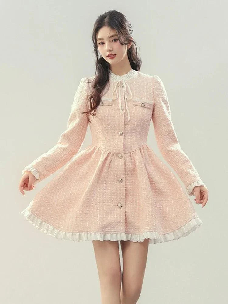 High Quality Small Fragrance Tweed Dresses For Women - Venus Trendy Fashion Online