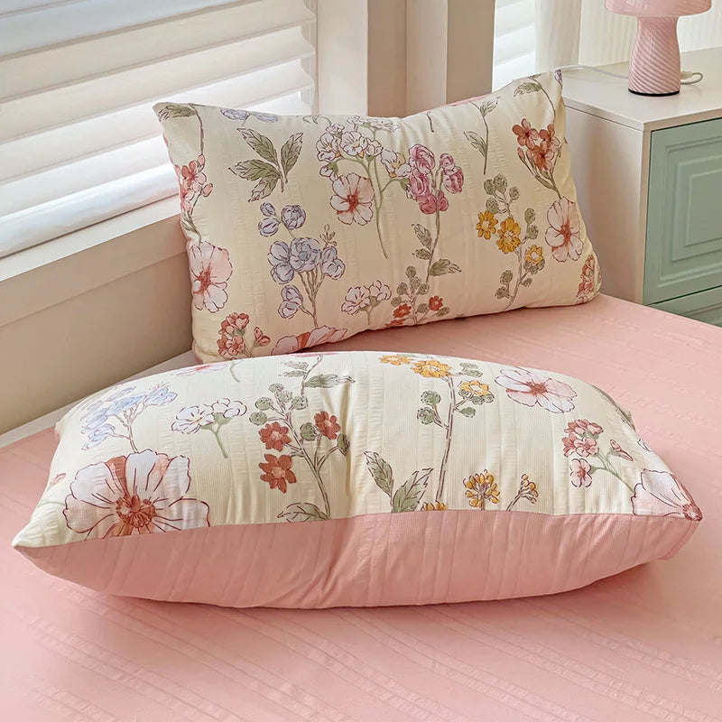 Flowers Cotton Duvet Cover Set