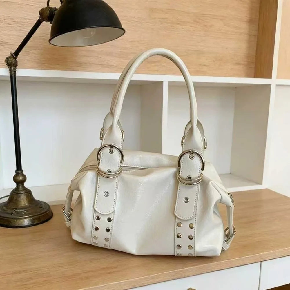Vintage Style PU Leather Women Shoulder Bag