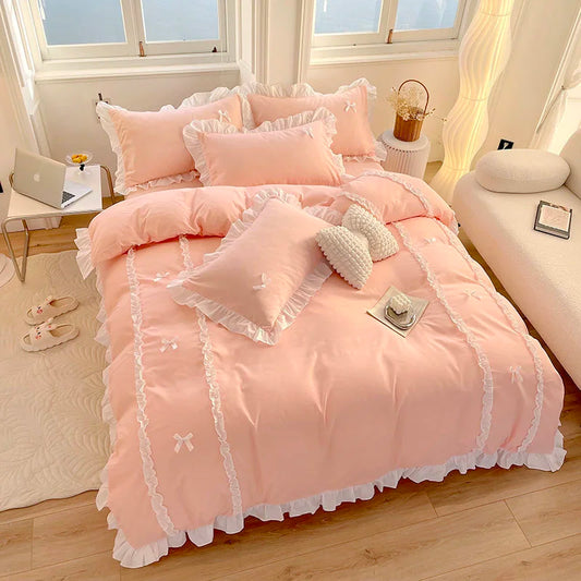 Fashionable Princess Style Lace Bedding Sets