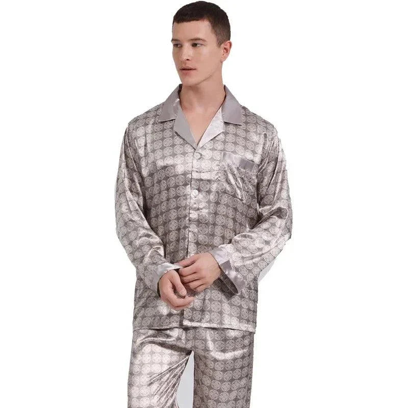 Men's Cozy Soft Print Pajama Set