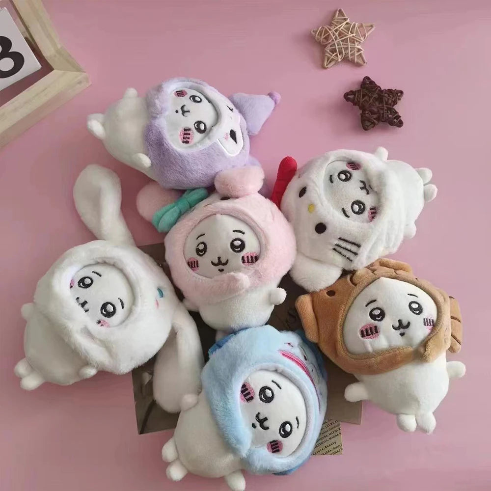 Cute Cross-dressing Chiikawa Plush Doll for Girl Gift