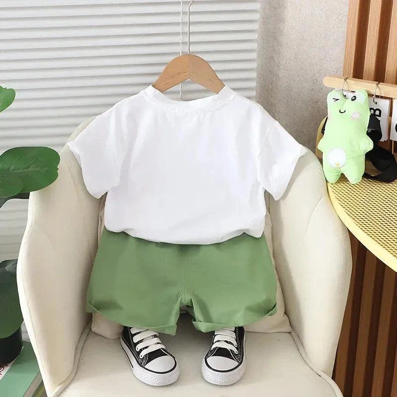 Summer Children Cute Cartoon's Clothing 2pcs/Set