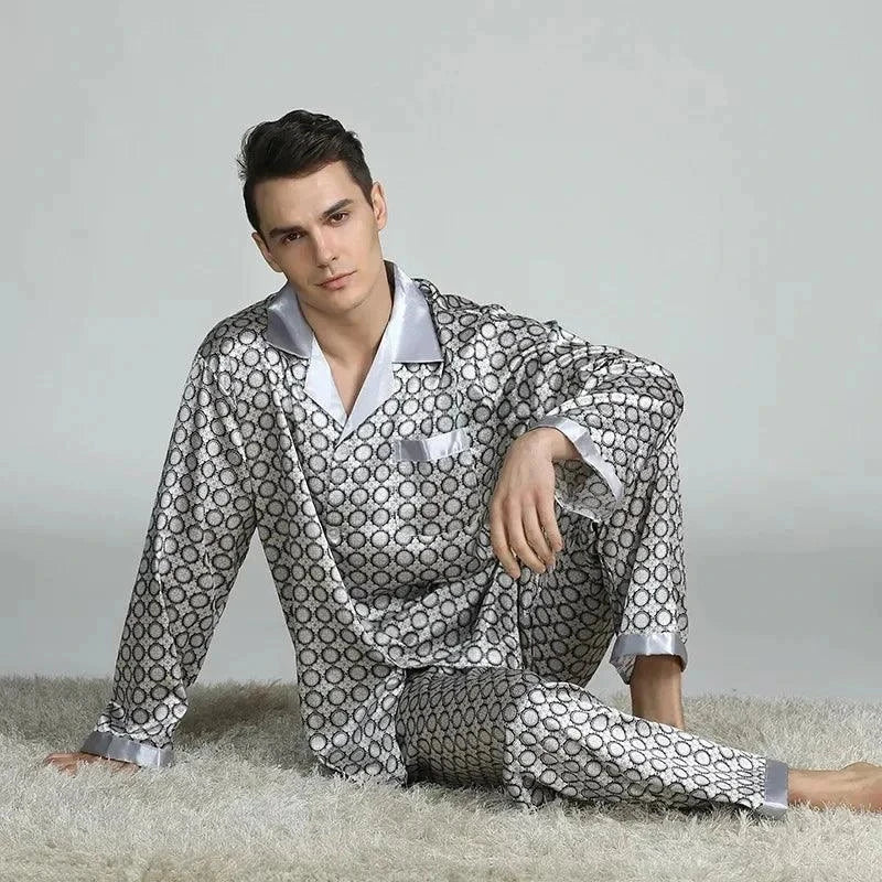 Men's Cozy Soft Print Pajama Set