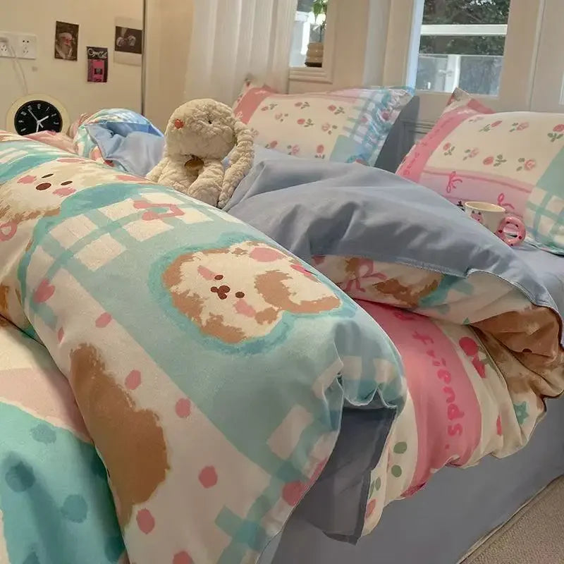Korean Cute Girls Bedding Sets