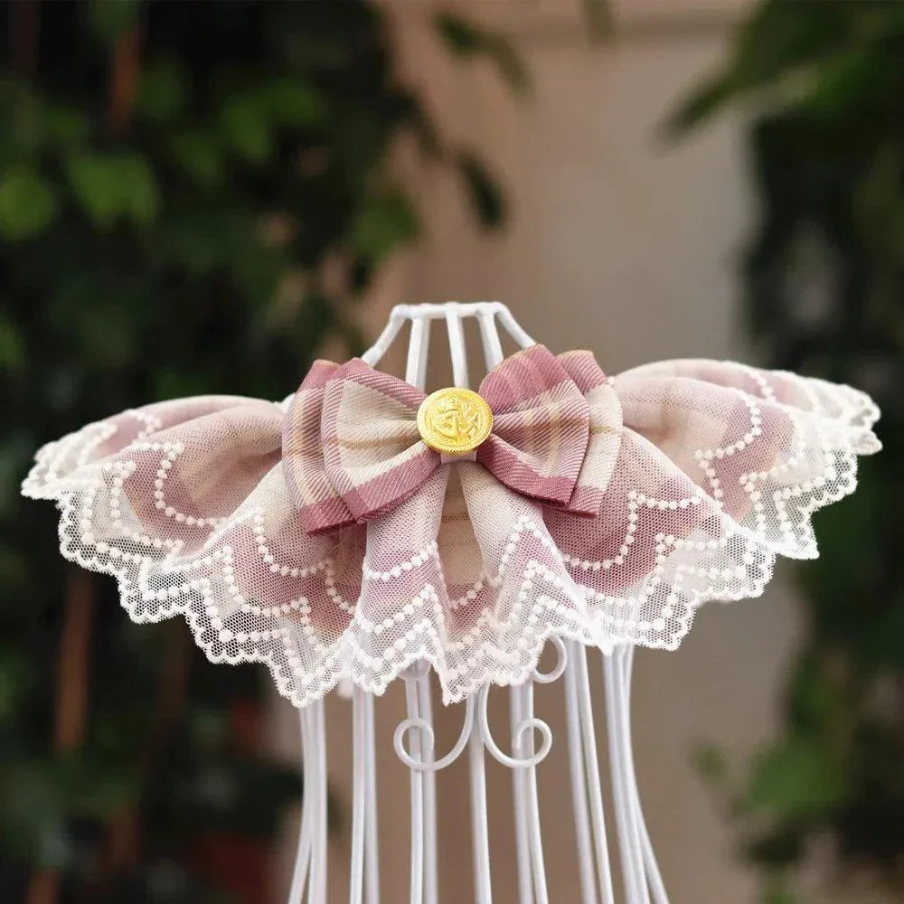 Pet Organza Cotton Gauze Necklace Accessories