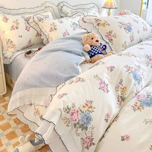 Ruffle Lace Princess Style Bedding Sets